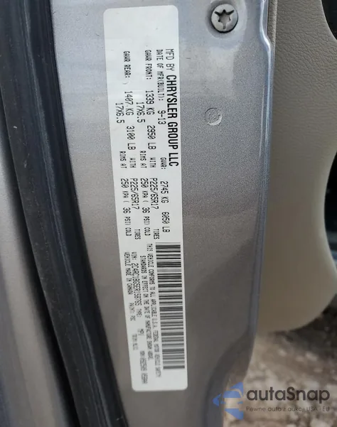 2014 Chrysler Town & Country Touring z USA, uszkodzony, nr VIN 2C4RC1BG5ER158765